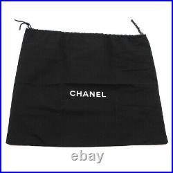 CHANEL Logo 10 Set Dust Bag Drawstring Canvas Cotton Black Ivory M256
