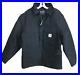 Carhartt Mens Duck Fabric Coat 0C0003-M Quick Duck Jacket Loose Fit Medium Black