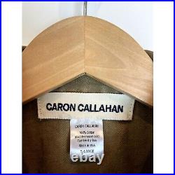 Caron Callahan Krasner Jacket in Barley Cotton Twill Loose FIt Canvas XL EUC