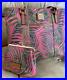 Dooney & Bourke Purse/Tote & Kisslock Wallet Set Pink Siesta Key Palm Tropical