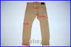 Fabric Brand & Co Selvedge Slim Fit Made in Japan Canvas Khaki Pants Mens 33x34