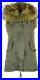 Gold Rush Hooded Fox Fur Lined Cotton Canvas Gilet It 42 Uk 10