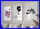 Set of 3 Pink and white Nike SB Art pieces canvas wall art home decor