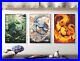 Set of 3 Starter Pokemon Art pieces canvas wall art home decor Portrait Gallery